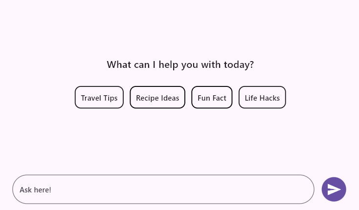 Action button chat