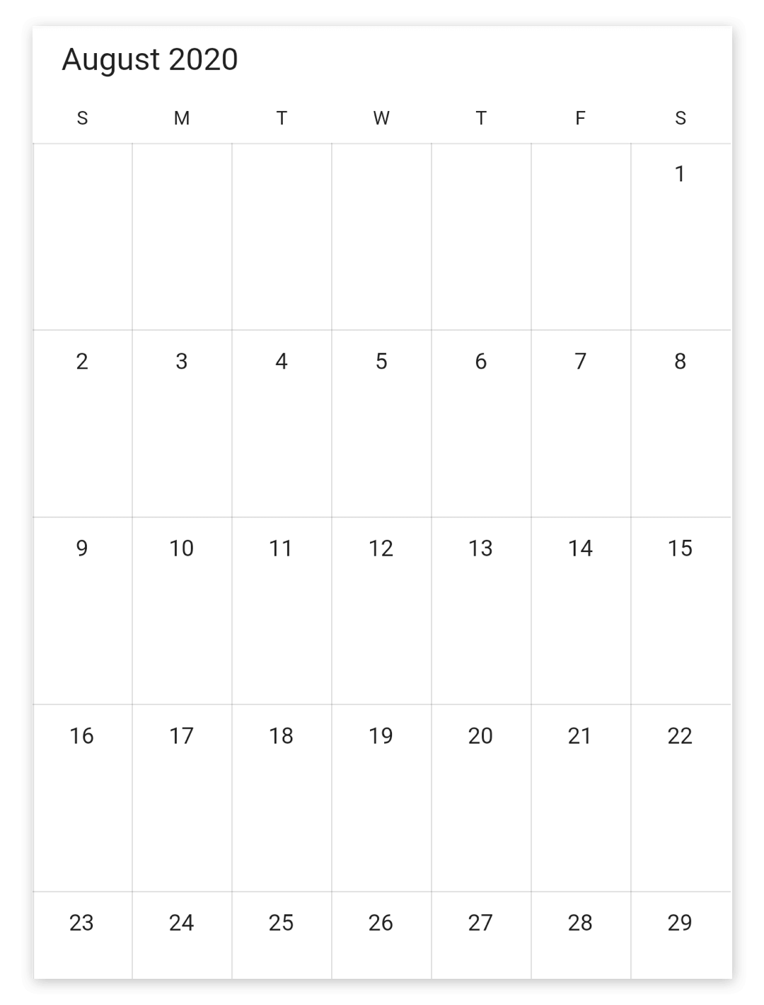 Blackout dates