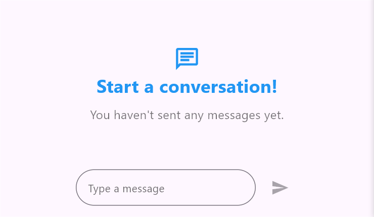 Chat composer hintText