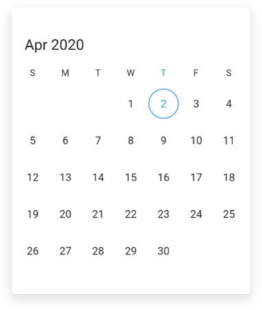 Month cell customization Date Range Picker
