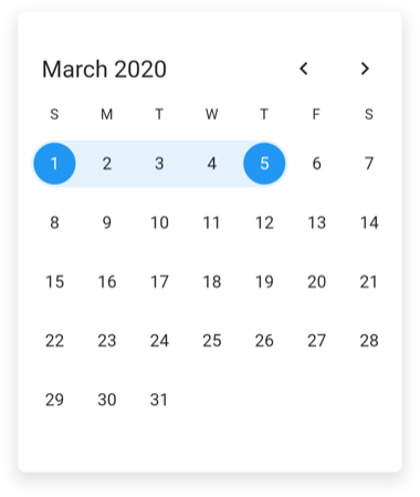 Programmatic selectedrange Date Range Picker