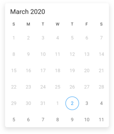 Enable and disable past dates Range Picker