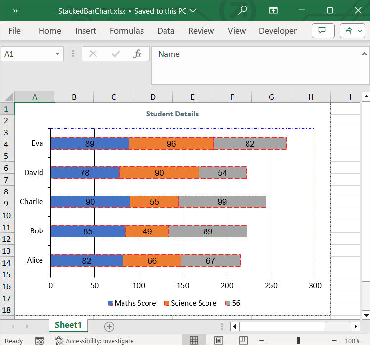 Customizing Stacked Bar Chart