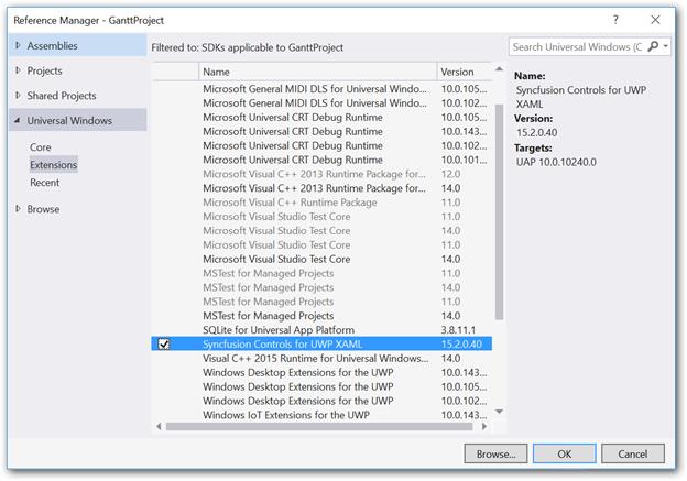 Adding SDK references in project