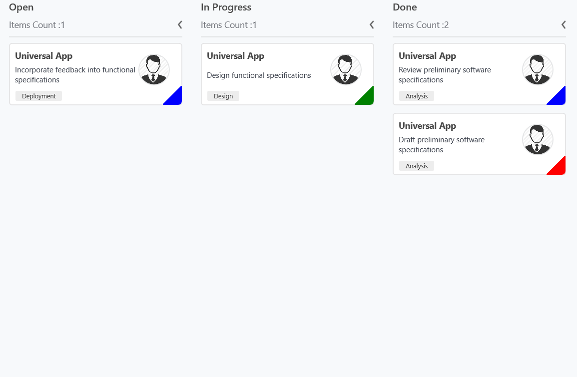 Card customization in UWP SfKanban