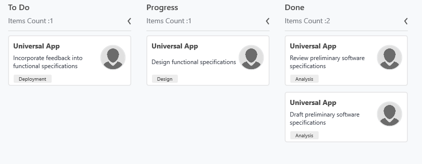 Defining columns in UWP SfKanban