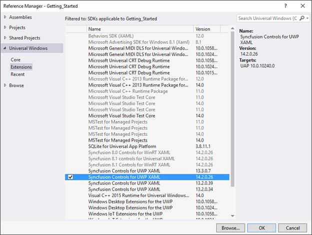 Getting Started for UWP SfKanban