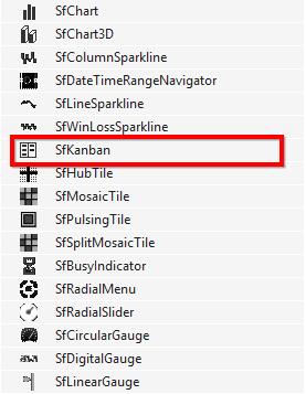 Adding SfKanban from toolbox
