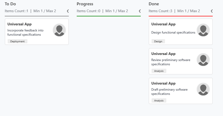 Work in progess limit in UWP SfKanban