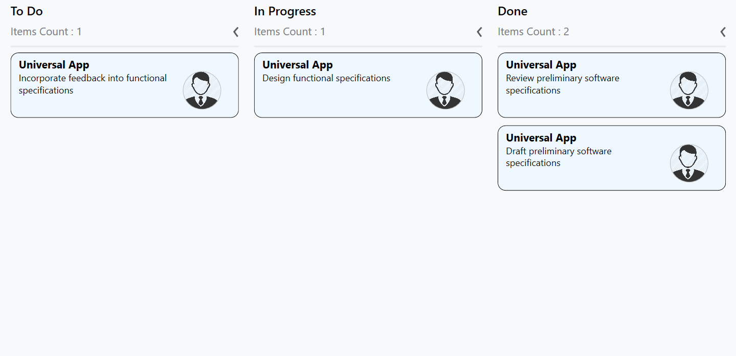 Template support for cards in WPF SfKanban