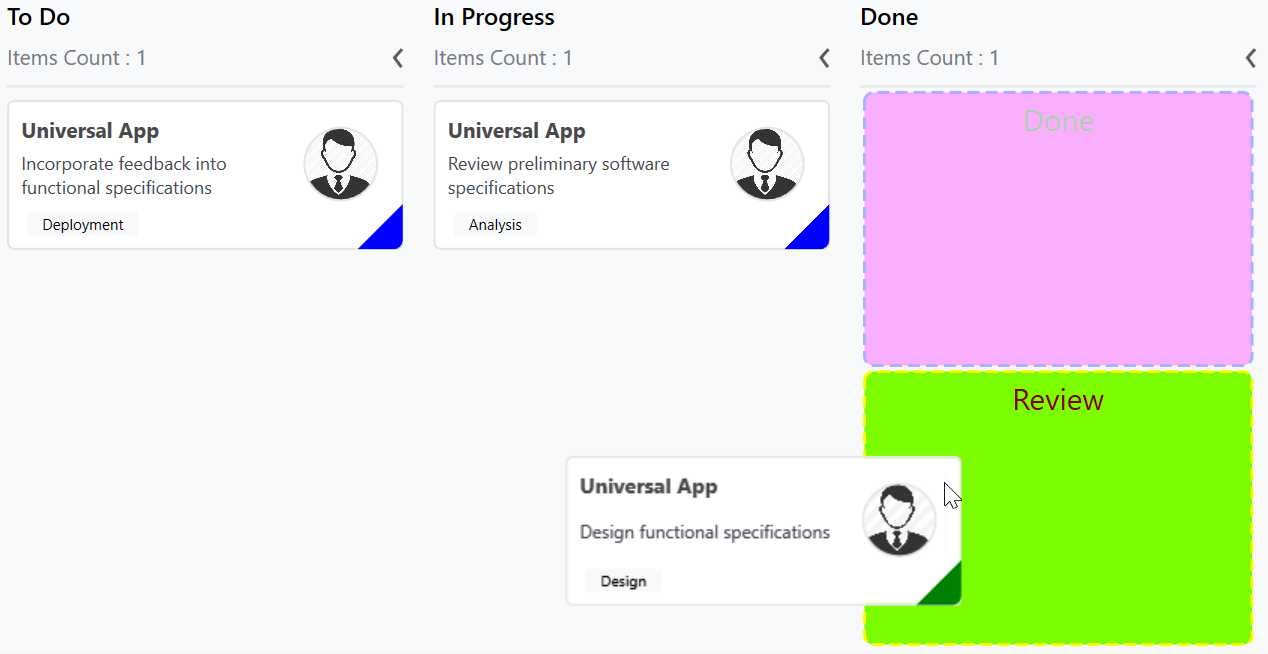 Placeholder support in WPF SfKanban
