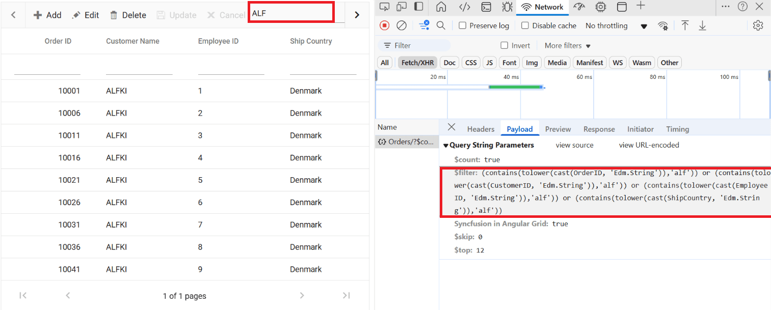 Searching query