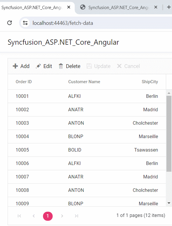 SignalR real-time data synchronization across multiple clients