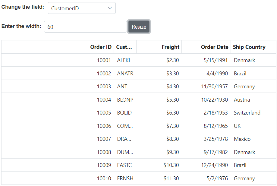 Reorder events