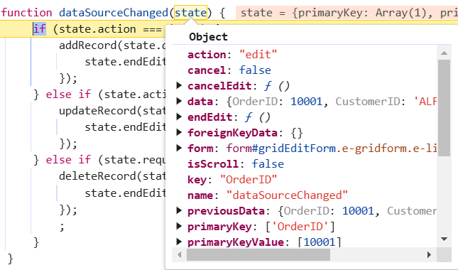 Edit record