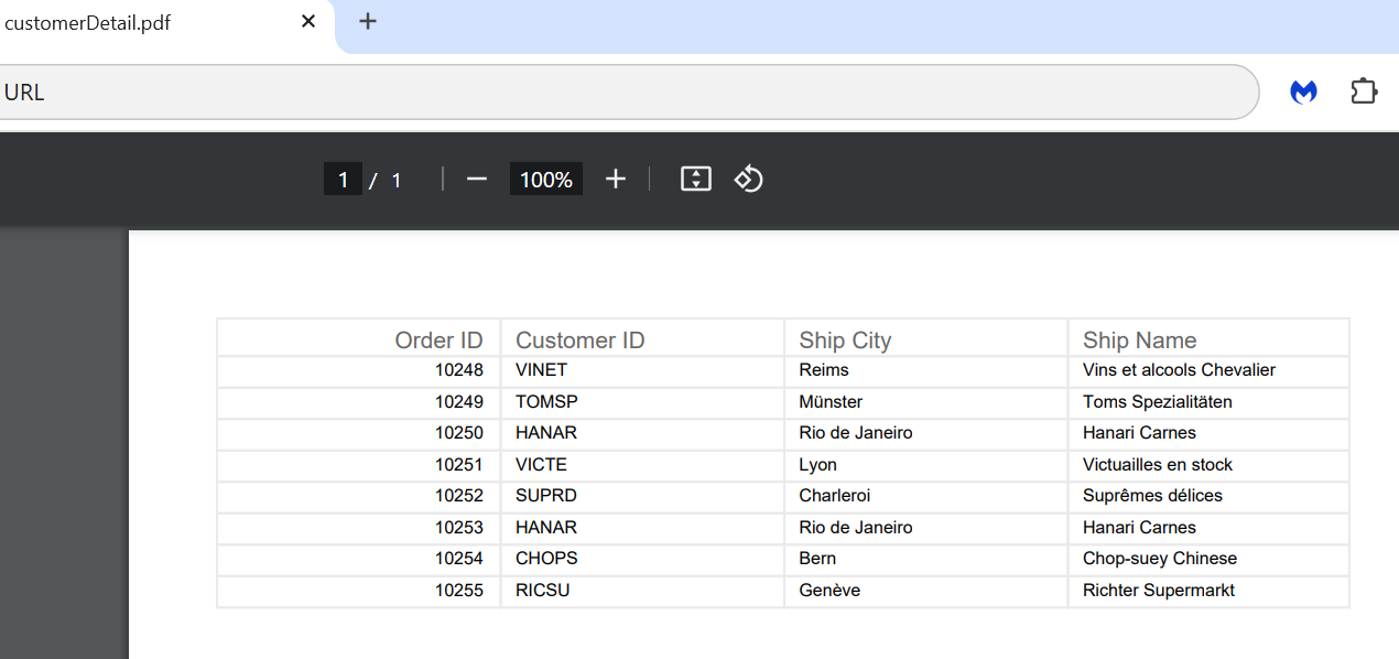 Export Filename