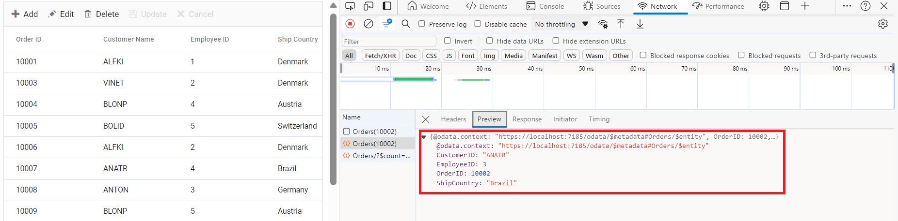 CustomAdaptor-Delete-record