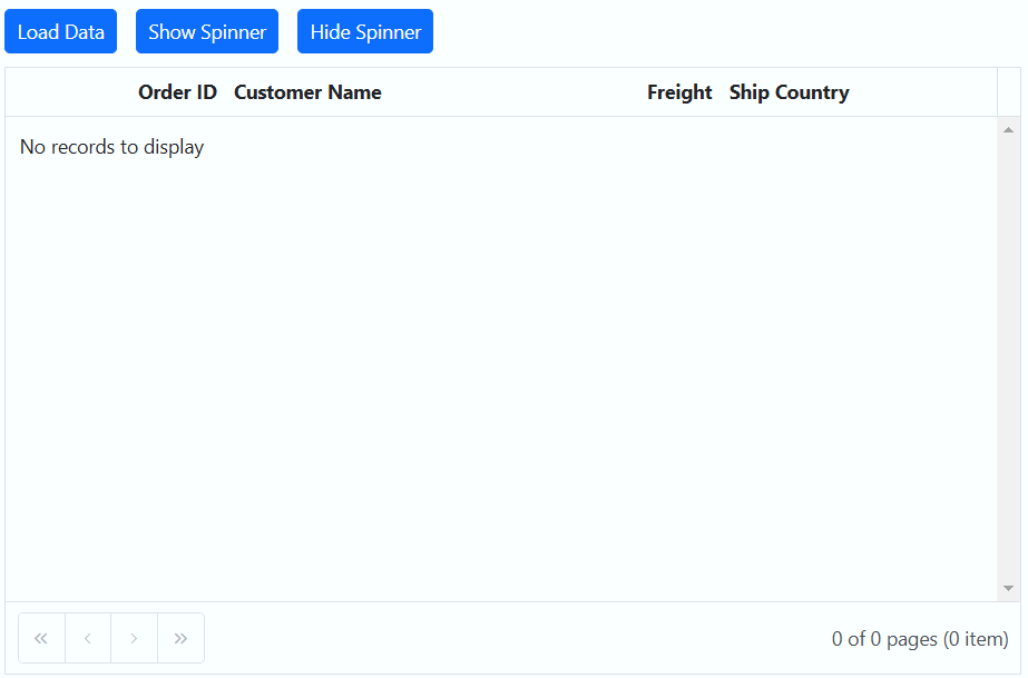 Managing spinner visibility during data loading