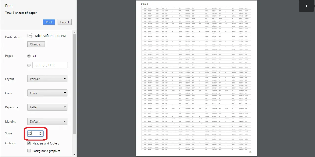 Printing large number of columns in Blazor DataGrid
