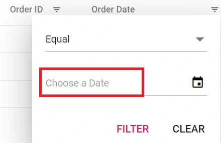 Locale choose date