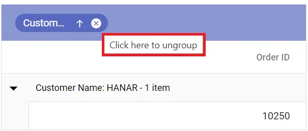 Locale ungroup