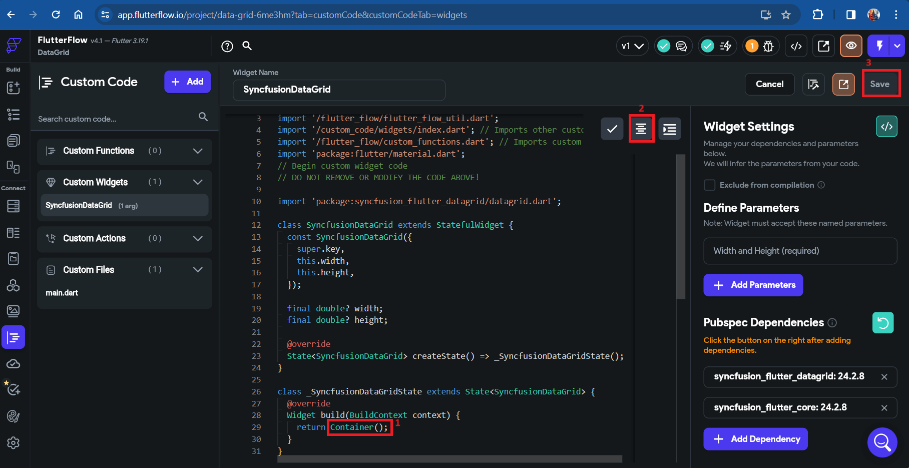 Code snippet