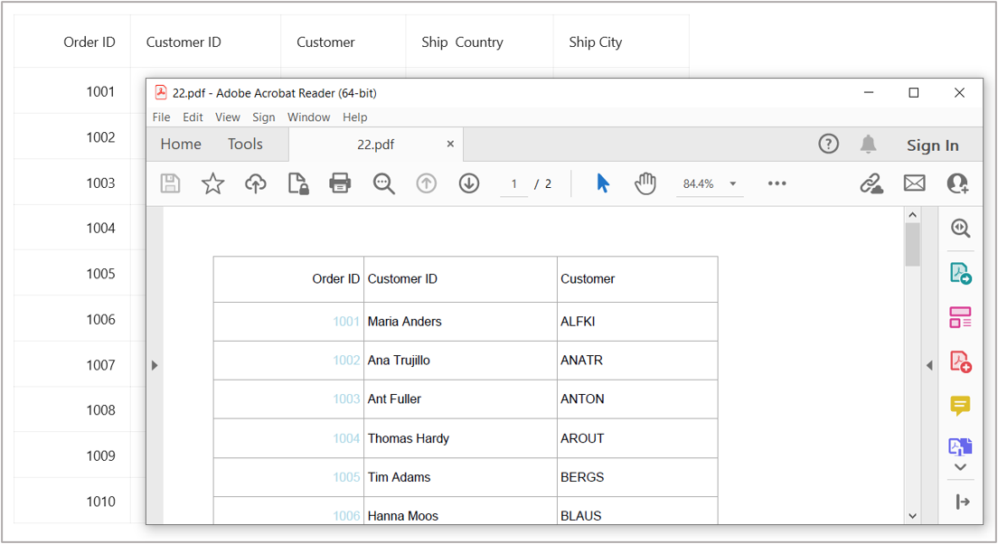 Export DataGrid to PDF format with customized cell style