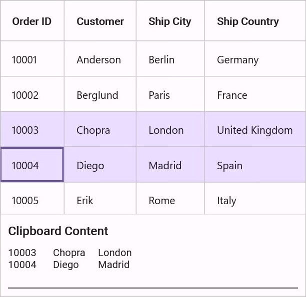 Copy to Clipboard based on Mapping Name in Maui DataGrid