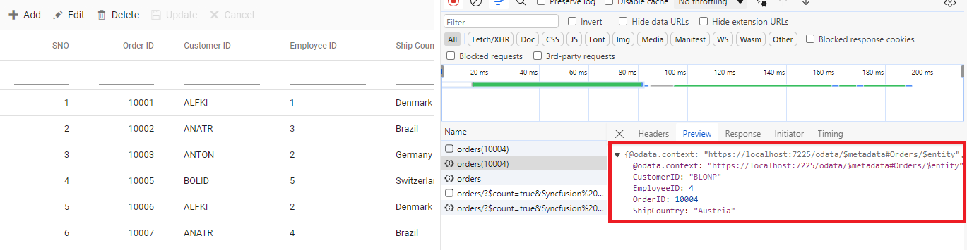 CustomAdaptor-delete-record