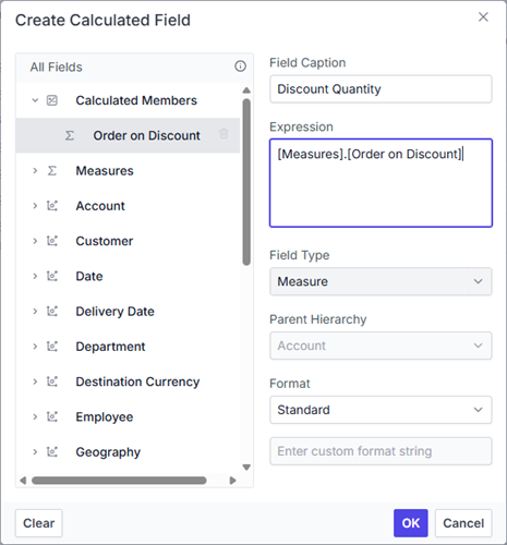 Calculated field formula reused