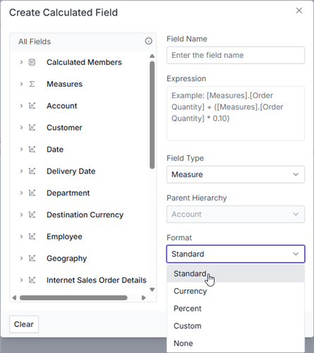 Format string in calculated field