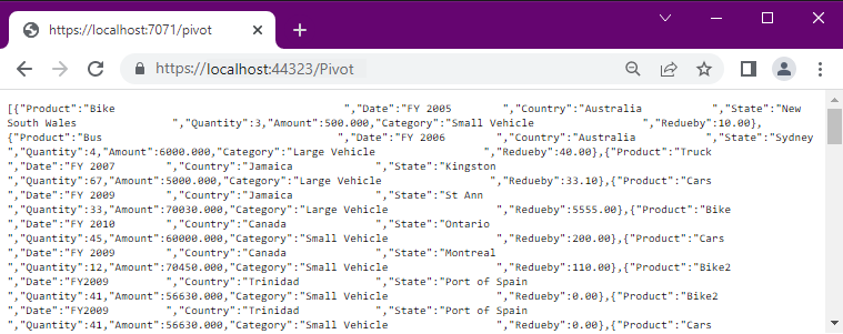 Hosted Web API URL