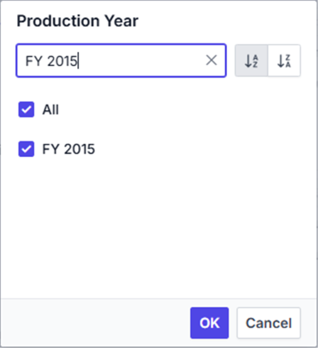 Search functionality in member filter