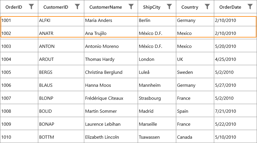 Apply the filter based on the underlying value in DataGrid UWP