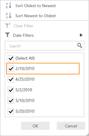 Apply the filter based on the actual value in DataGrid UWP