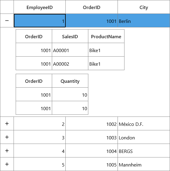 UWP DataGrid shows auto-generated relations