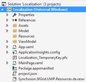 Added the created resource file