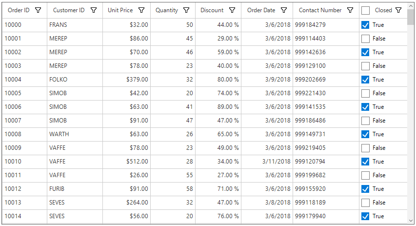 Winforms datagrid shows to display the header text of checkbox column in datagrid windows form