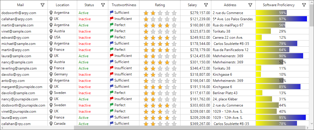 Winforms datagrid shows foreground gradient appearance of the ProgressBar