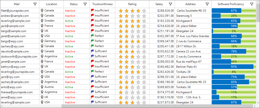 Winforms datagrid shows background tube appearance of the ProgressBar