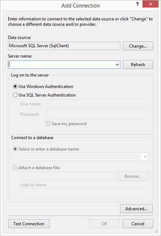 Choose the SqlClient to the prjoect through the visual studio