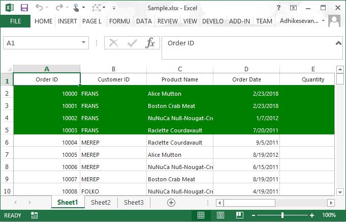 Windows forms datagrid displays applied color to specific rows while exporting excel