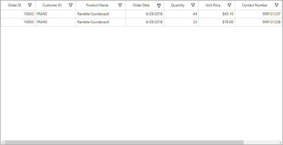 Filtering Based on Display Text