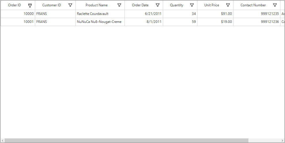 Checkbox Filtering