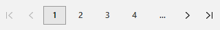 Buttons arranged horizontally in winforms datapager