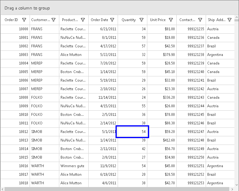 Click Record button on CodedUITestBuilder in Windows Forms DataGrid 