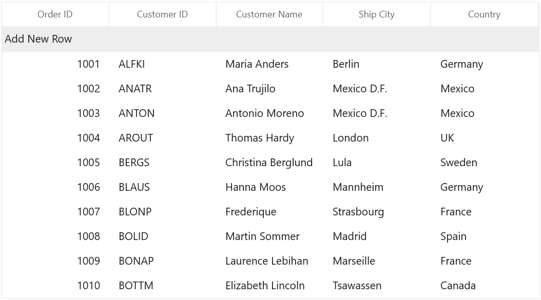 Localized Add New Row Text in WinUI DataGrid