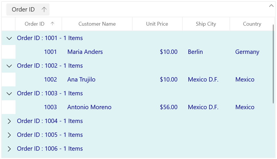 Customizing Selection in WinUI DataGrid