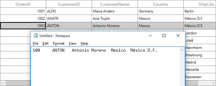 Copy to Clipboard based on Cell Value in WPF DataGrid