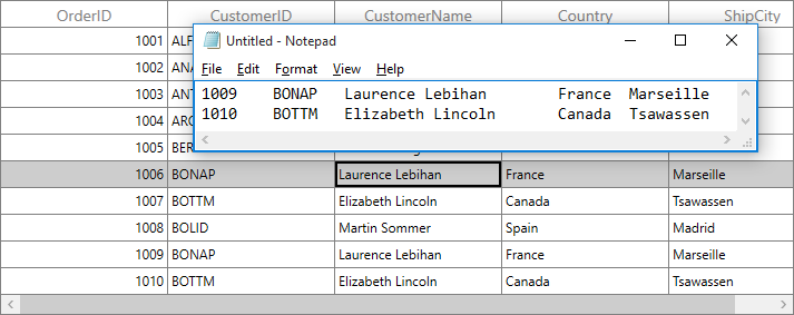 Paste Clipboard Content based on Mapping Name in WPF DataGrid